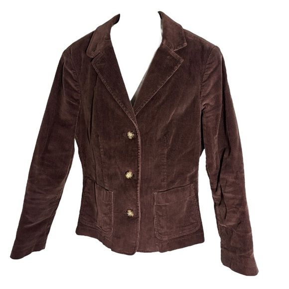 L. L. Bean Woman’s Corduroy Blazer, Brown. Medium? - Picture 1 of 11